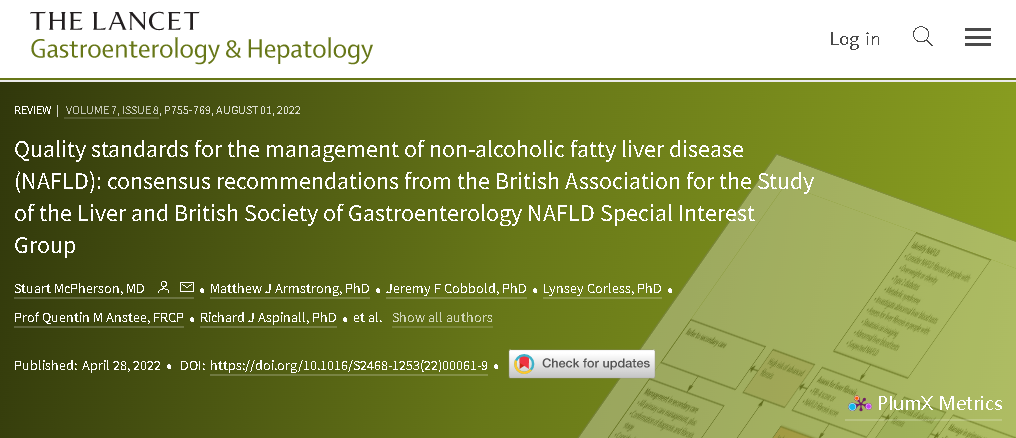 FibroScan瞬時彈性成像技術獲得英國BASL-BSG關于NAFLD管理質量標準最新共識的推薦！