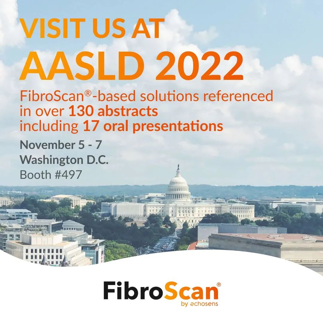 喜報！ FibroScan相關130多篇摘要和17篇口頭報告入選2022美肝會（AASLD）！